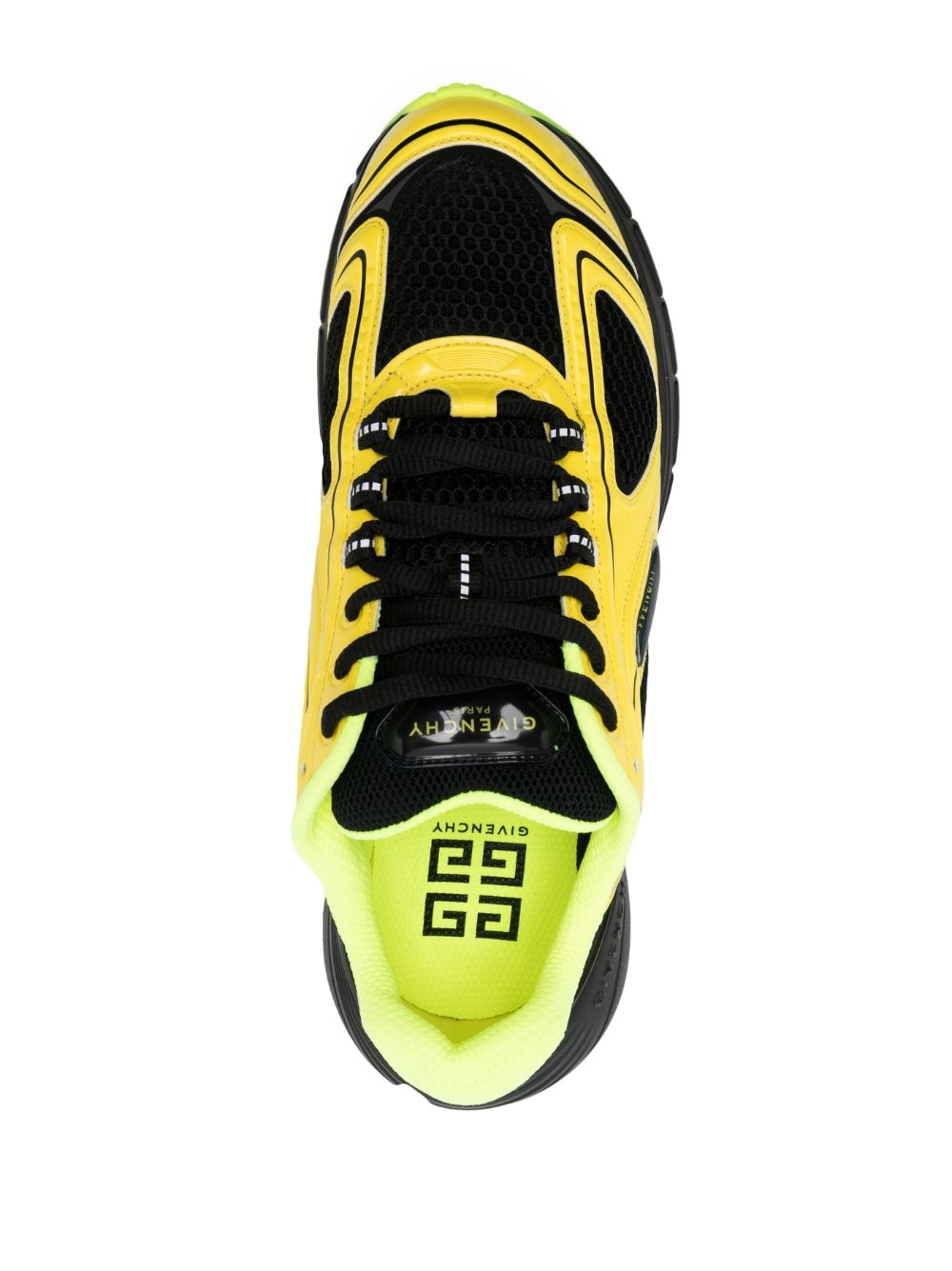panelled low-top sneakers - 4