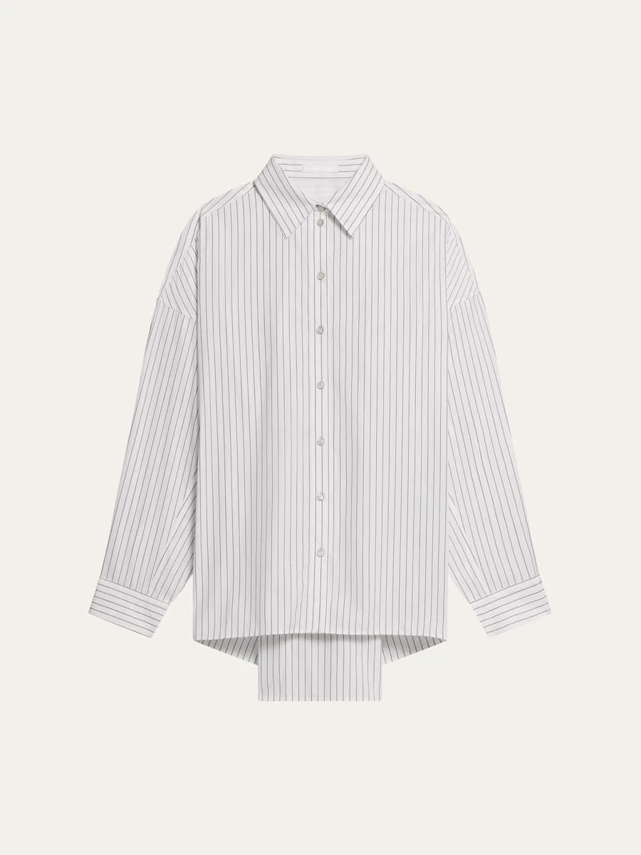 Long-Sleeve Cinch Placket Shirt - 1