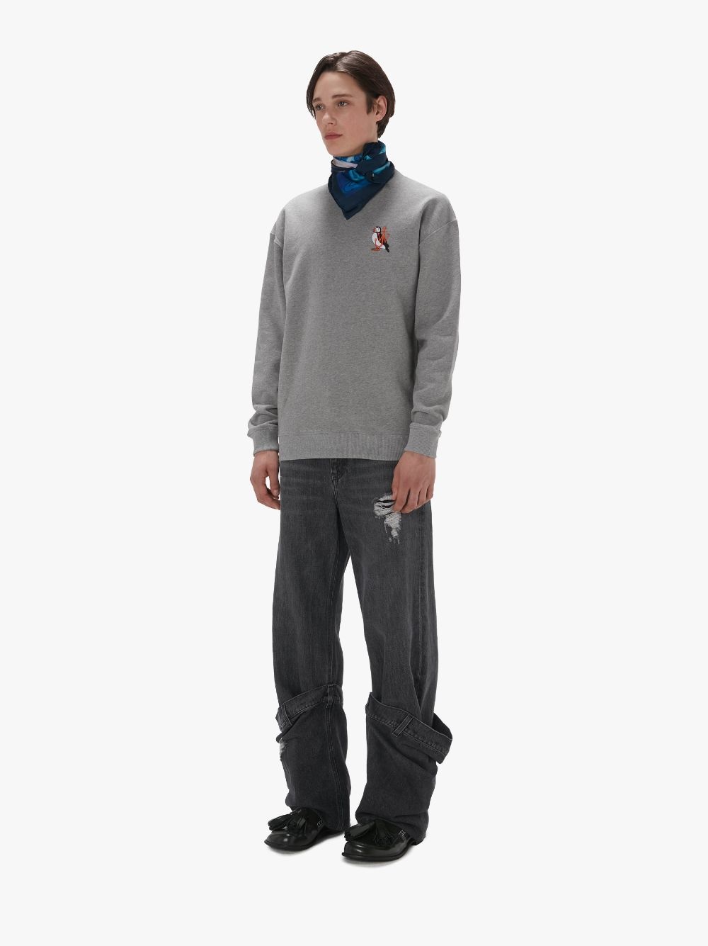 SWEATSHIRT WITH PUFFIN EMBROIDERY - 4