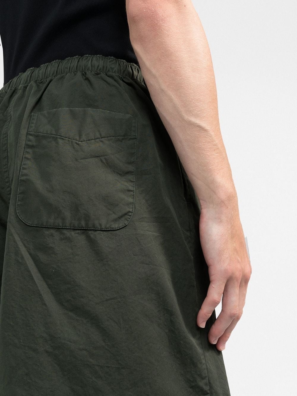 logo-patch elasticated-waistband shorts - 4