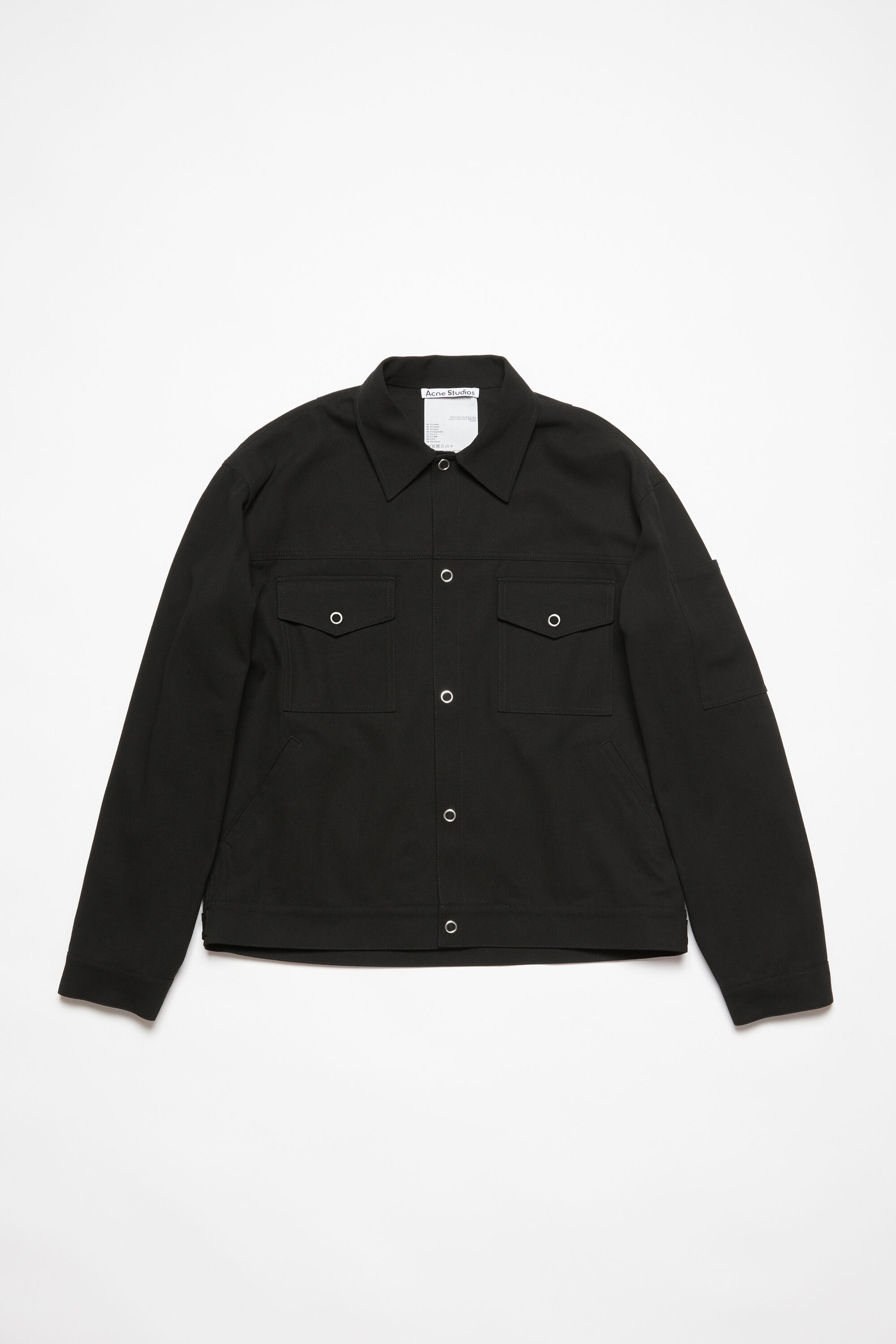 our legacy loan jacket black melton-