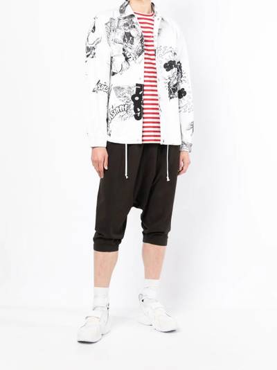 Comme des Garçons SHIRT drop-crotch cropped trousers outlook