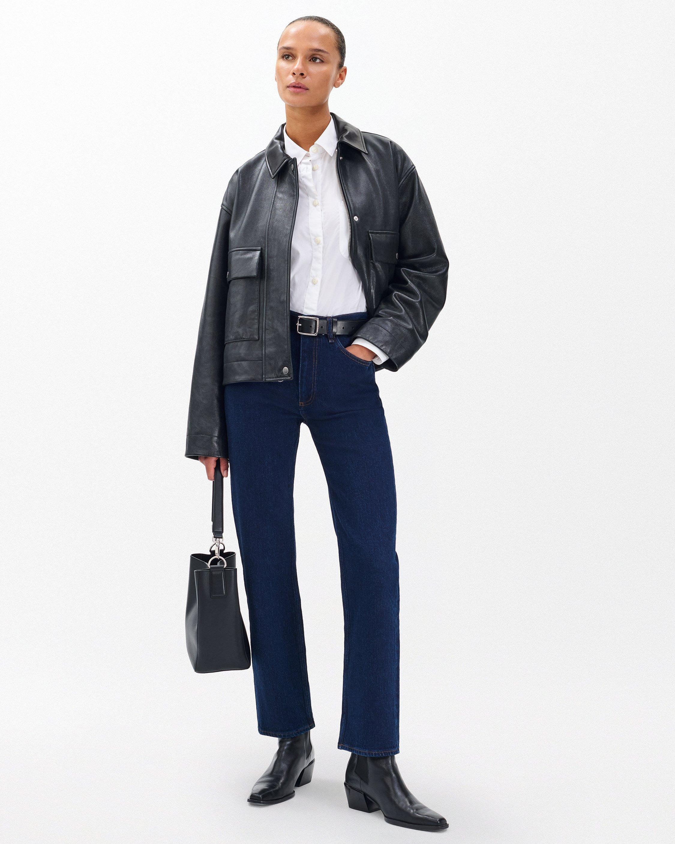 Harlow Ankle Straight Jeans
Vintage Stretch in Rinse - 2