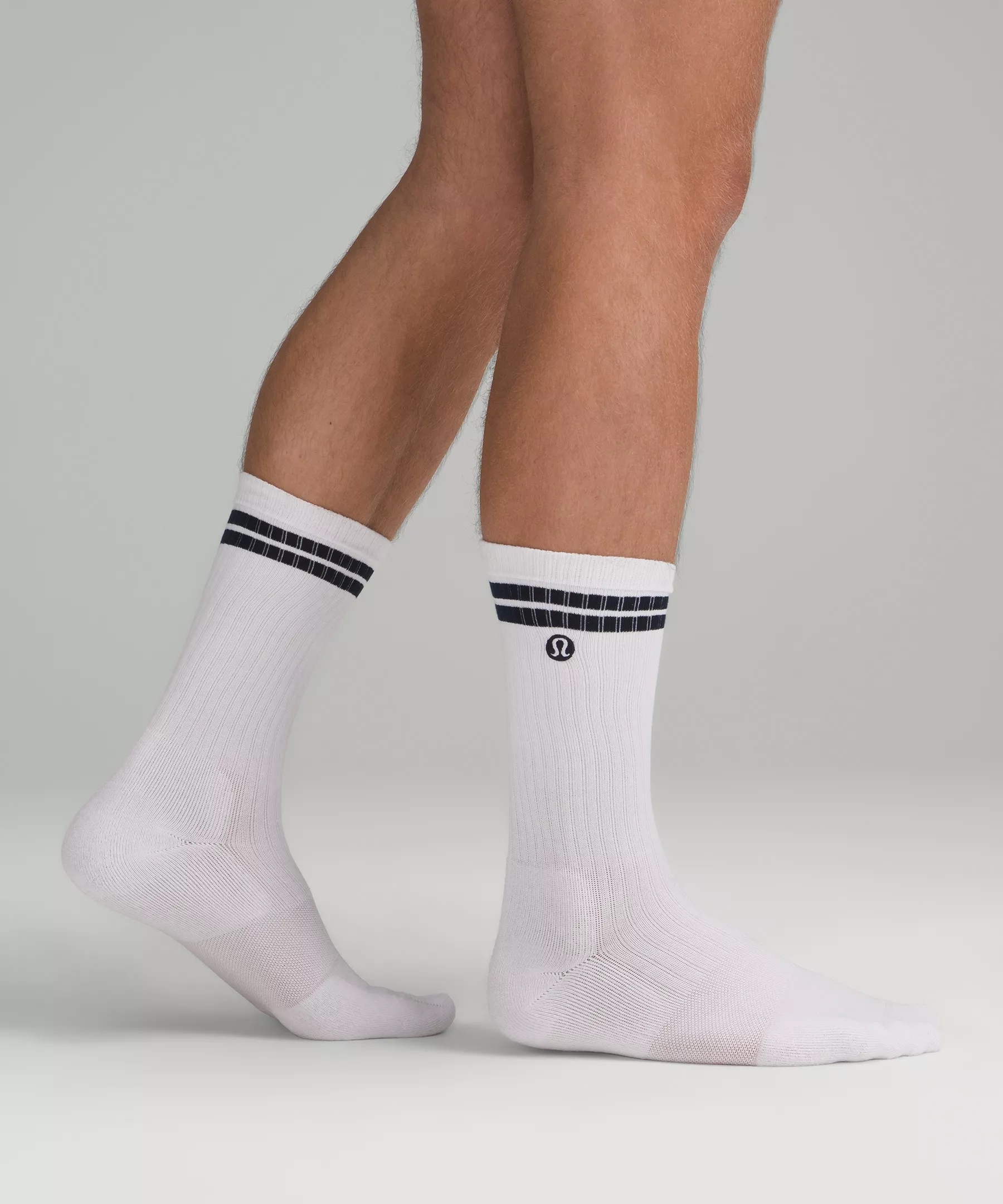 Men's Daily Stride Ribbed Comfort Crew Socks - 3
