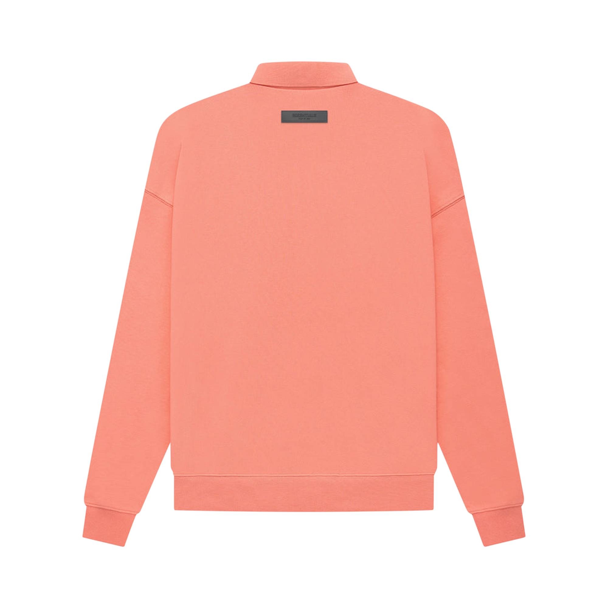 Fear of God Essentials Long-Sleeve Polo 'Coral' - 2