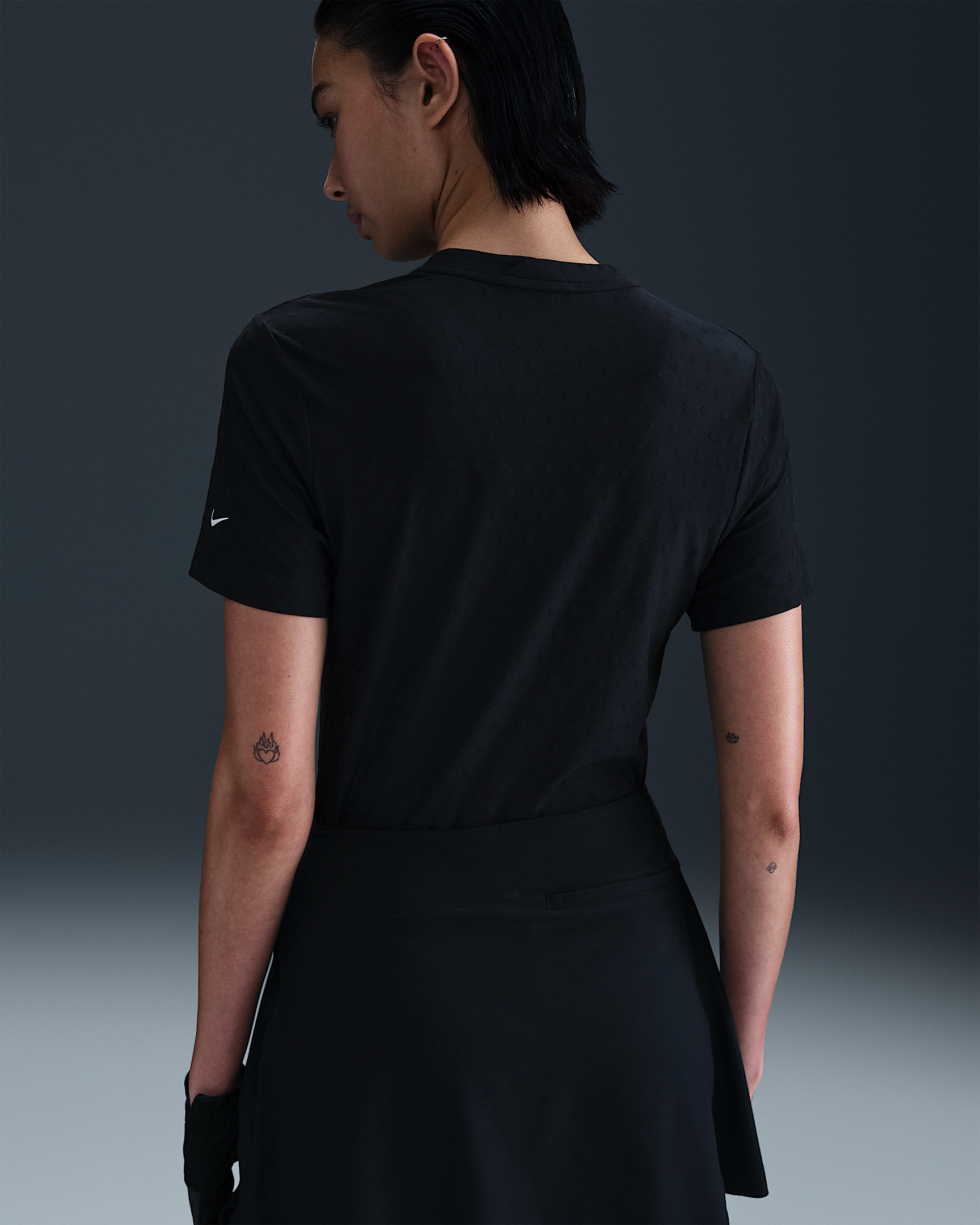 Nike Tour Women's Dri-FIT Short-Sleeve Blade Jacquard Golf Polo - 2