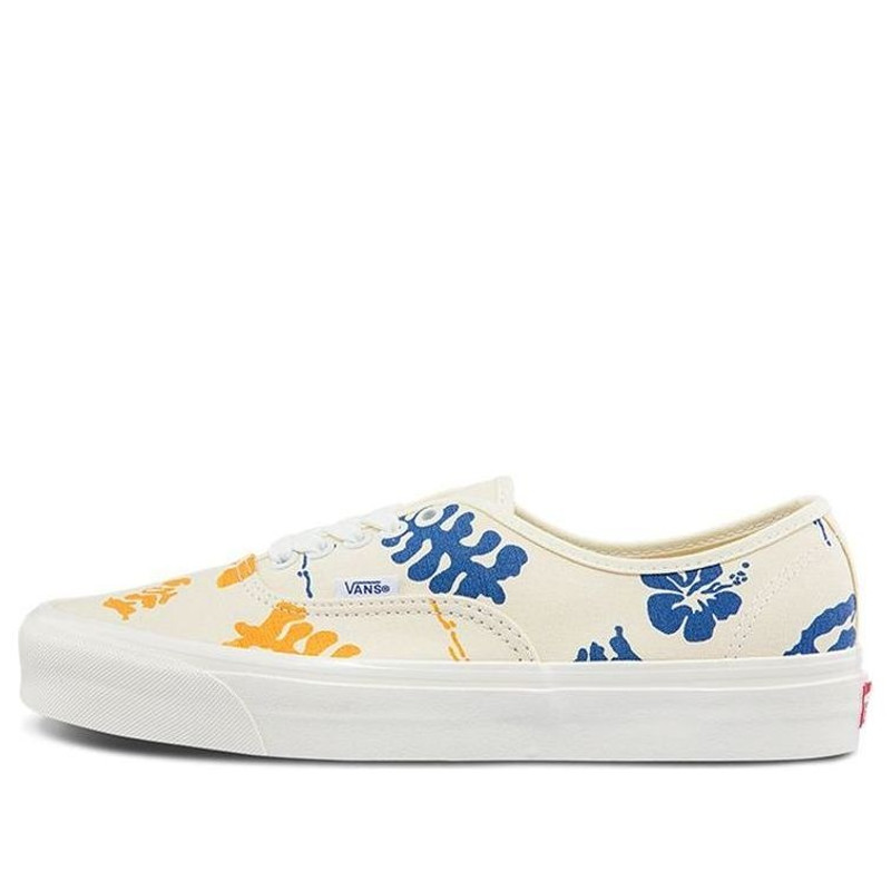 Vans Authentic 44 DX Low Tops Casual Skateboarding Shoes White Multi-Color Printing Unisex 'White Bl - 1