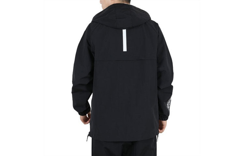 New Balance New Balance Hooded Windbreaker Men's Black AMJ03330-BK outlook