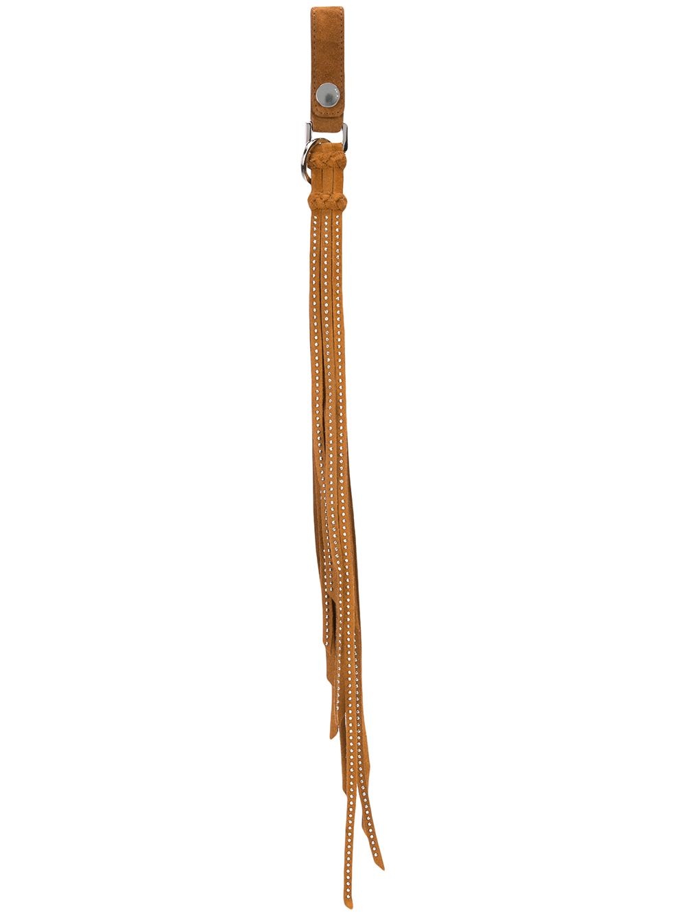 STD SUEDE LONG TASSEL KEYCHAIN "Brown" - 2