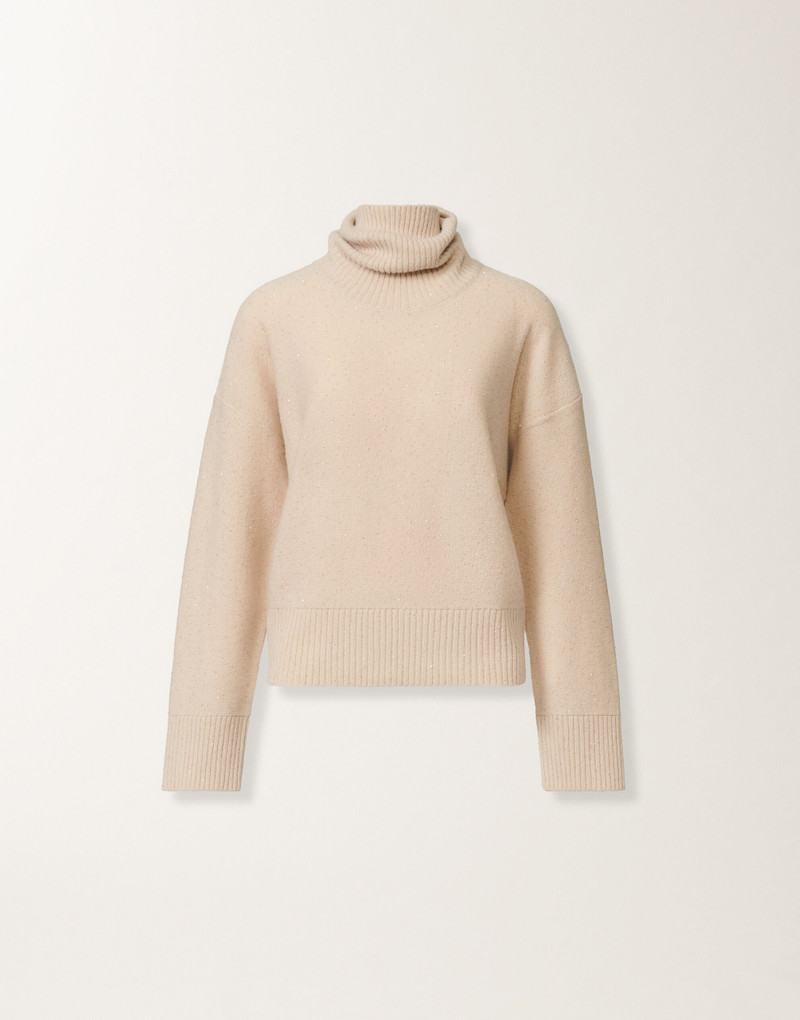 Wool and silk sweater with sequins 1