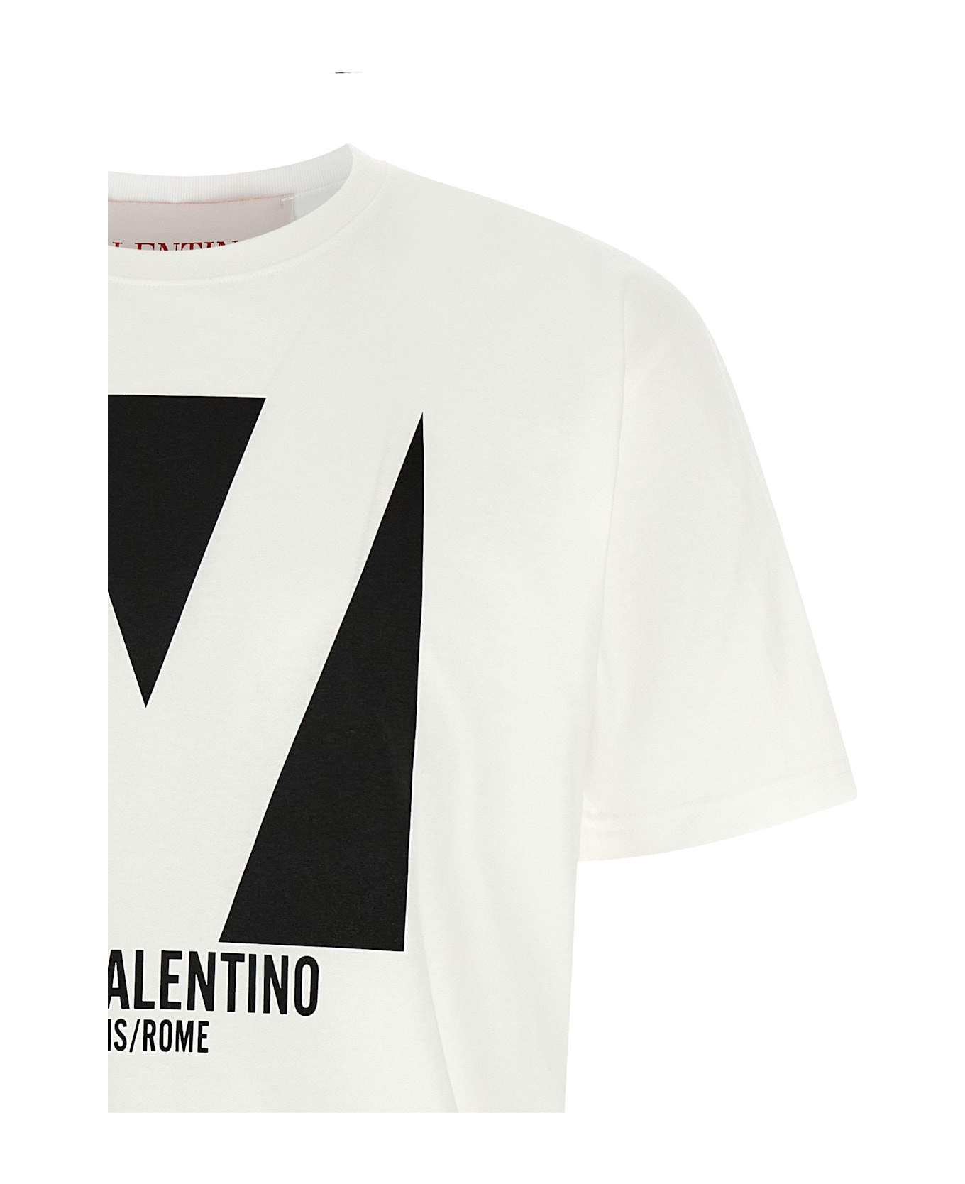 Tシャツ・カットソー Valentino T-Shirt Chez Valentino In Cotone Lino VALENTINO GARAVANI - Chez Valentino T-shirt | Leam Roma