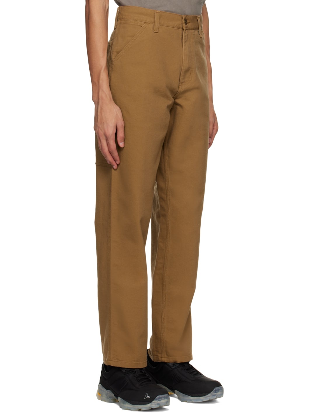 Brown Single Knee Trousers - 2