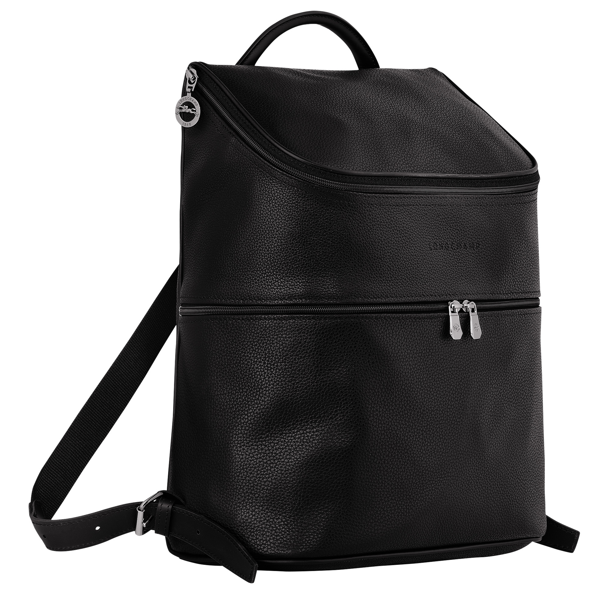 Le Foulonné Backpack Black - Leather - 3
