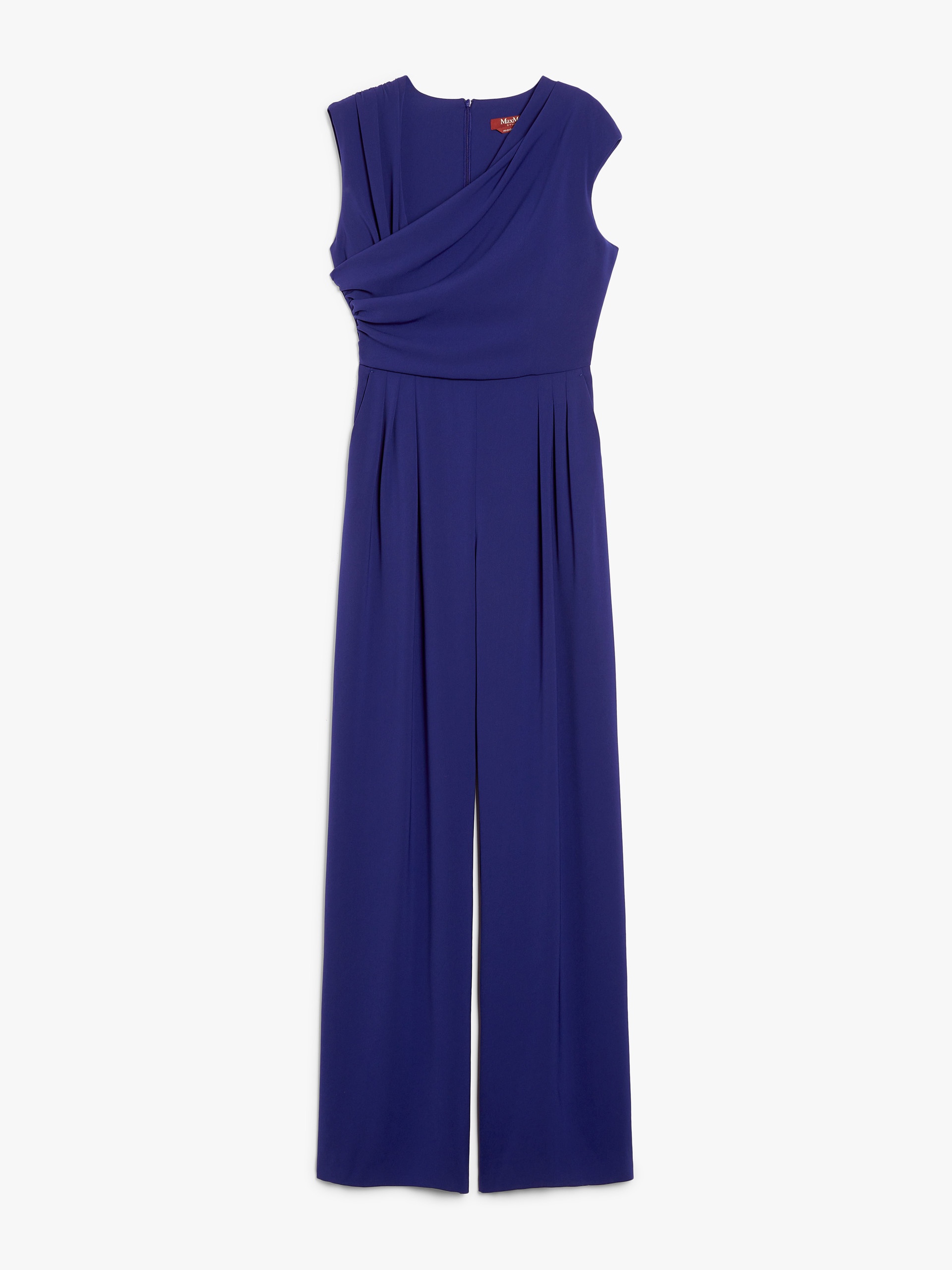 スーツ Max Mara Studio FILANTE SUIT DRAPED IN CADY Draped cady jumpsuit, blue purple | 