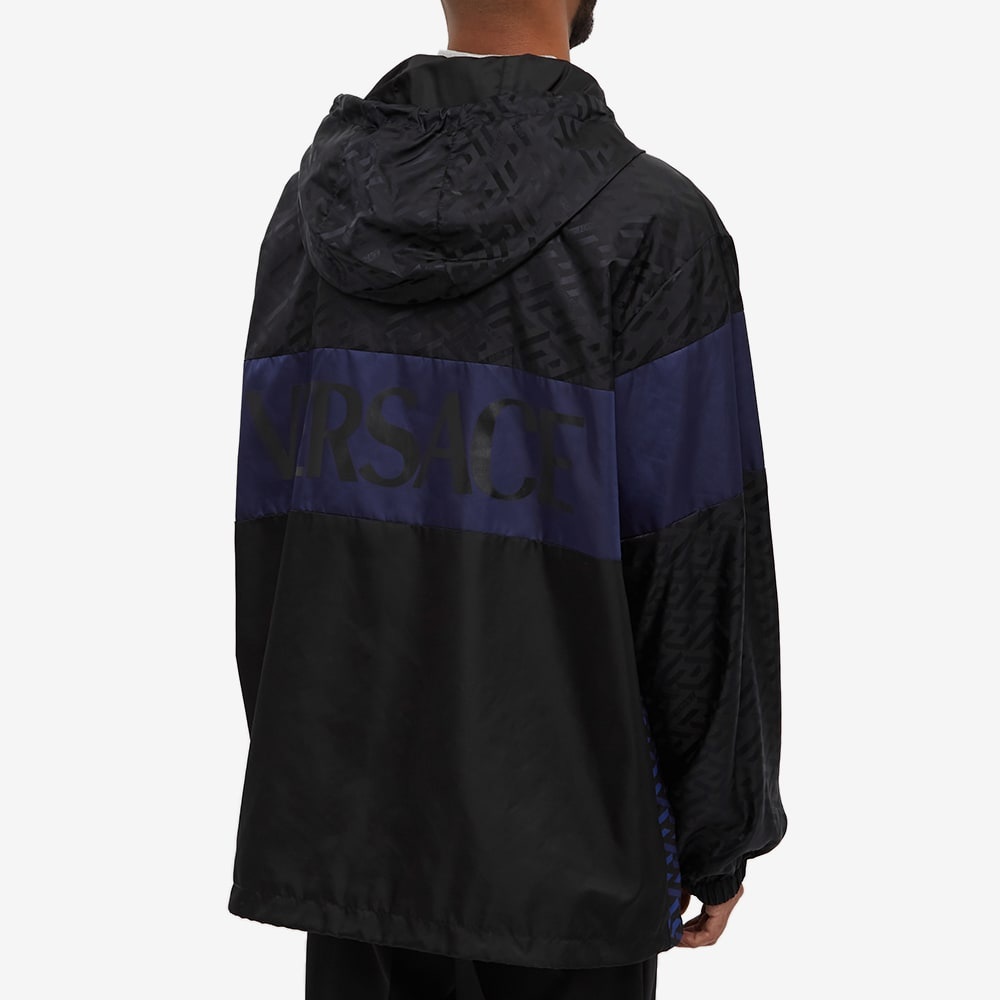 Versace Logo Nylon Hooded Jacket - 7