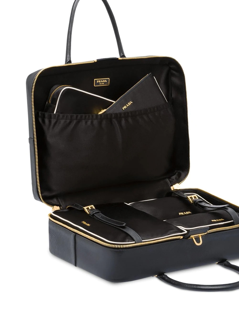 Saffiano logo suitcase - 5