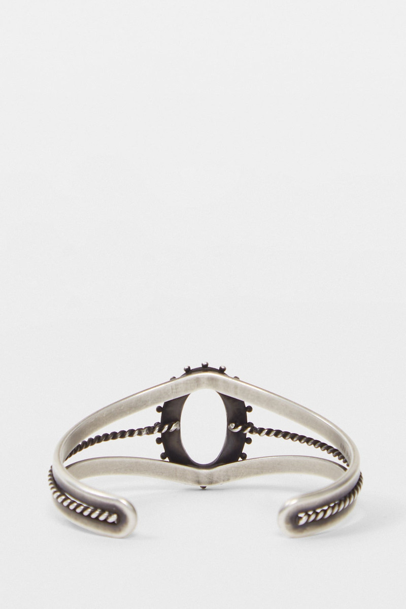 Ann Demeulemeester Fern Transparent Cabochon Cuff Bracelet outlook