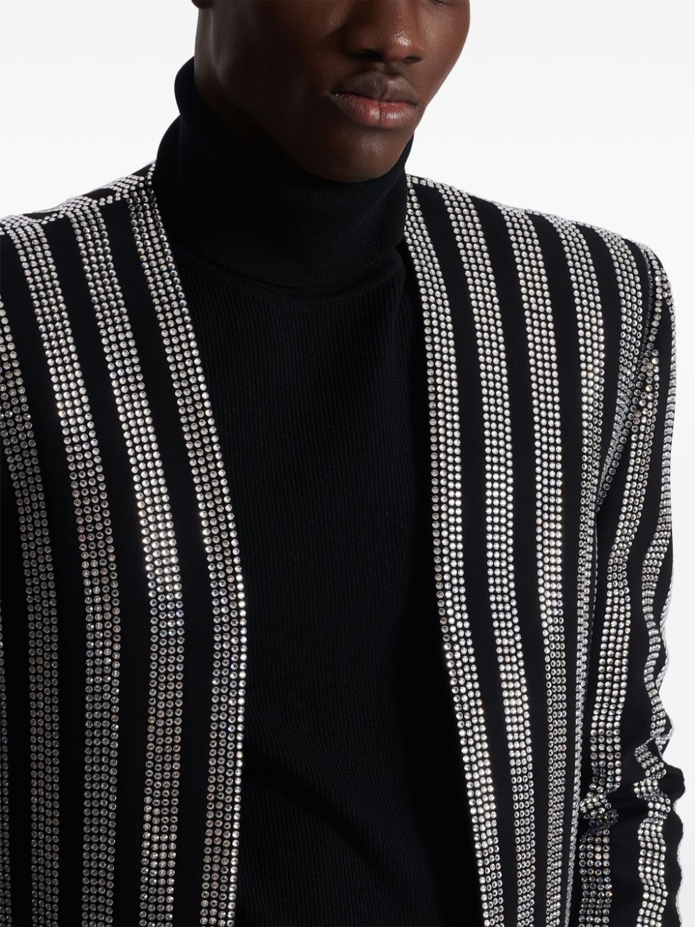 rhinestone-embellished spencer jacket - 6
