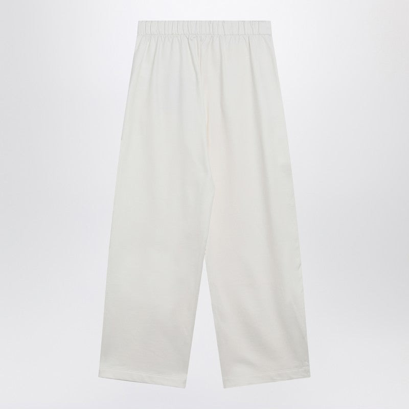 Max Mara White Silk Blend Trousers Women - 2