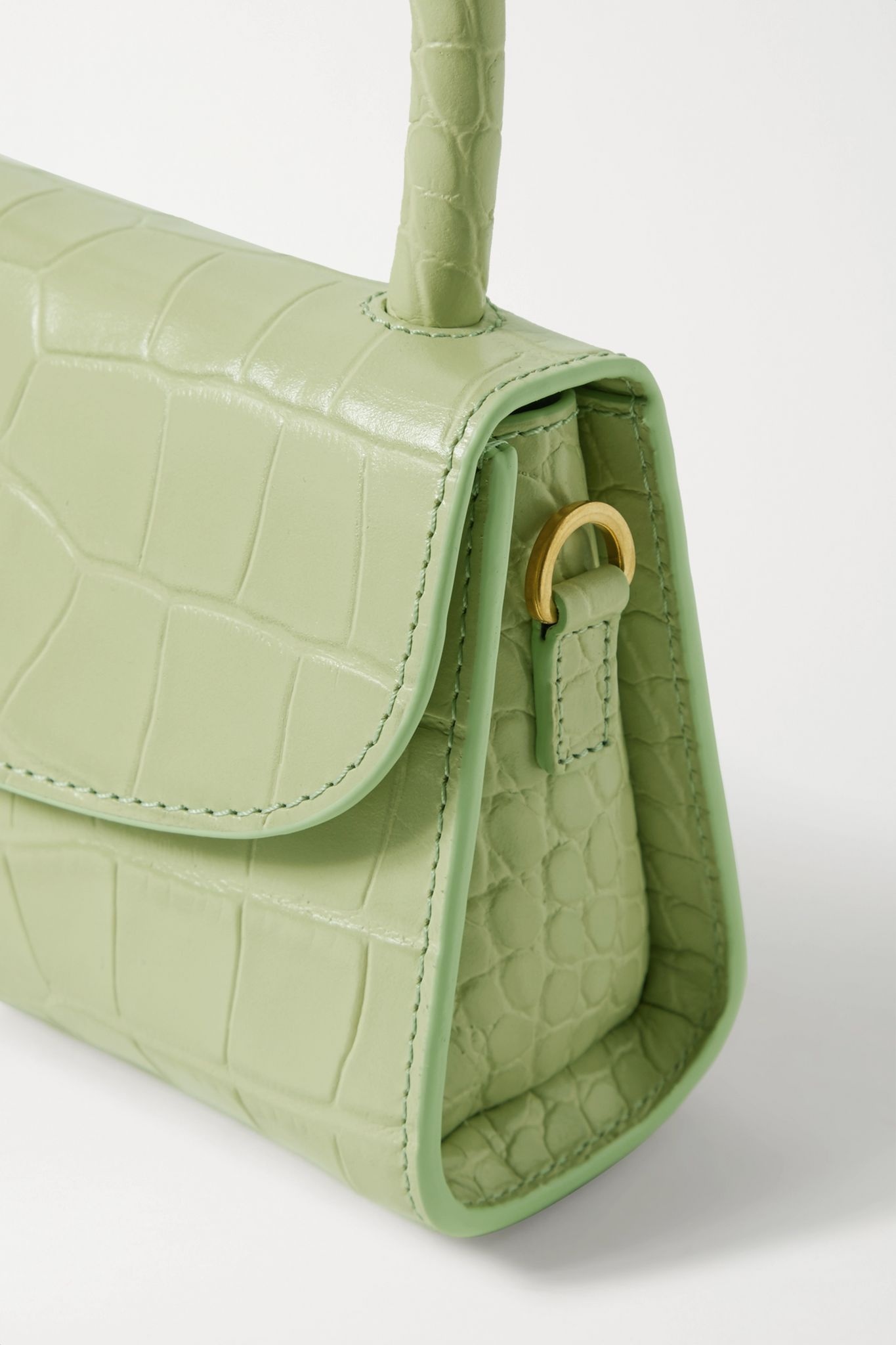 Croc-effect leather tote - 4