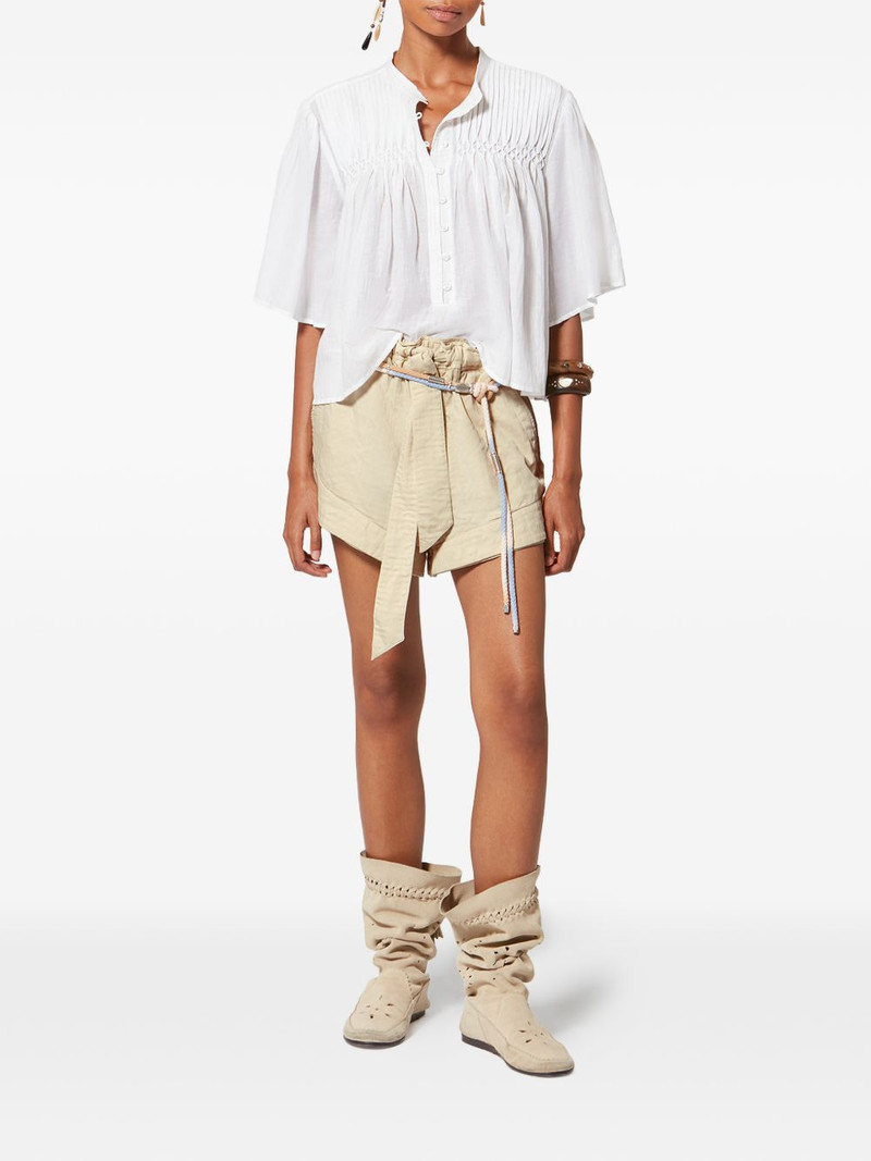 Isabel Marant Étoile Birva tie-waist shorts outlook