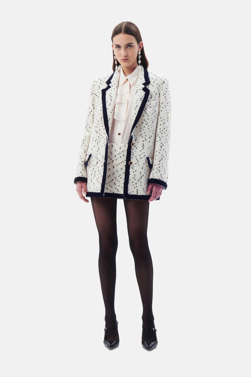 Alessandra Rich OVERSIZED TWEED BOUCLE JACKET outlook