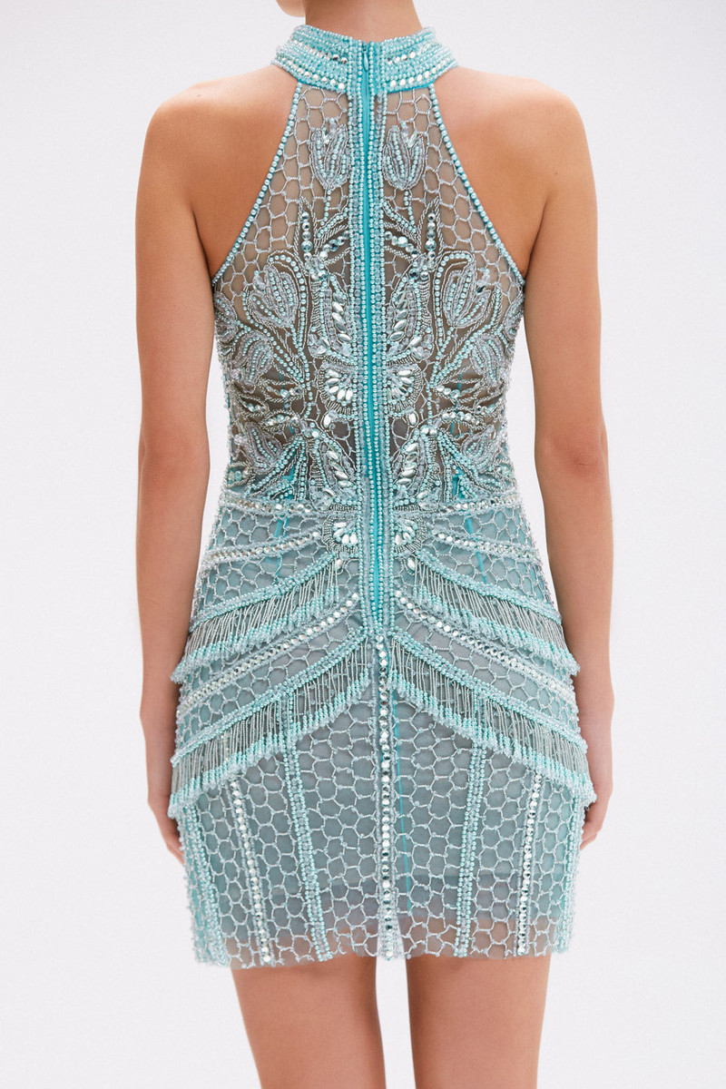 BUTTERFLY EMBROIDERY MINI DRESS 3