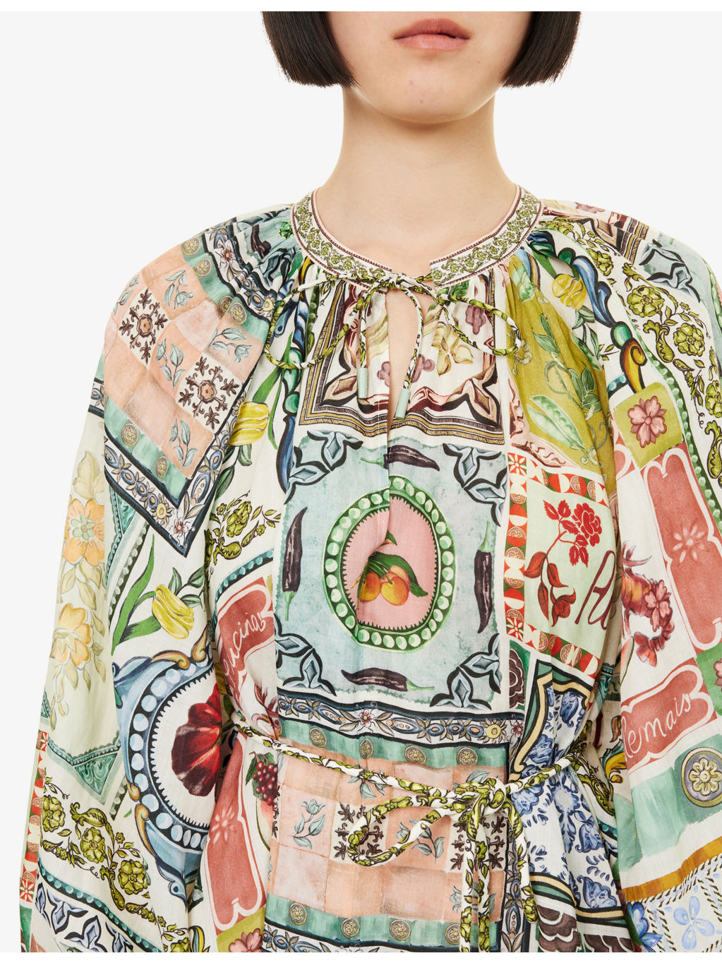 Tommasina Floral-Print Ramie Mini Dress - 5