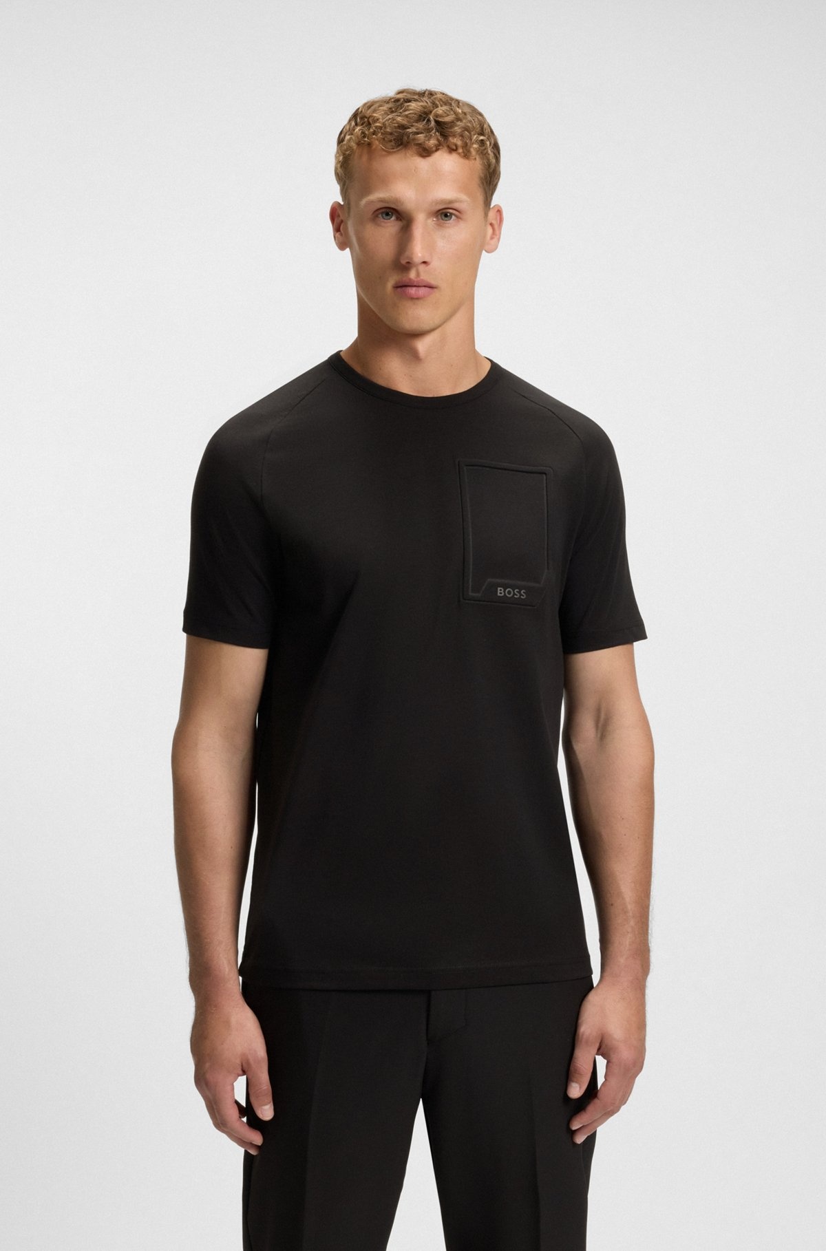 STRETCH-COTTON T-SHIRT WITH MOISTURE-WICKING COMFORT - 2