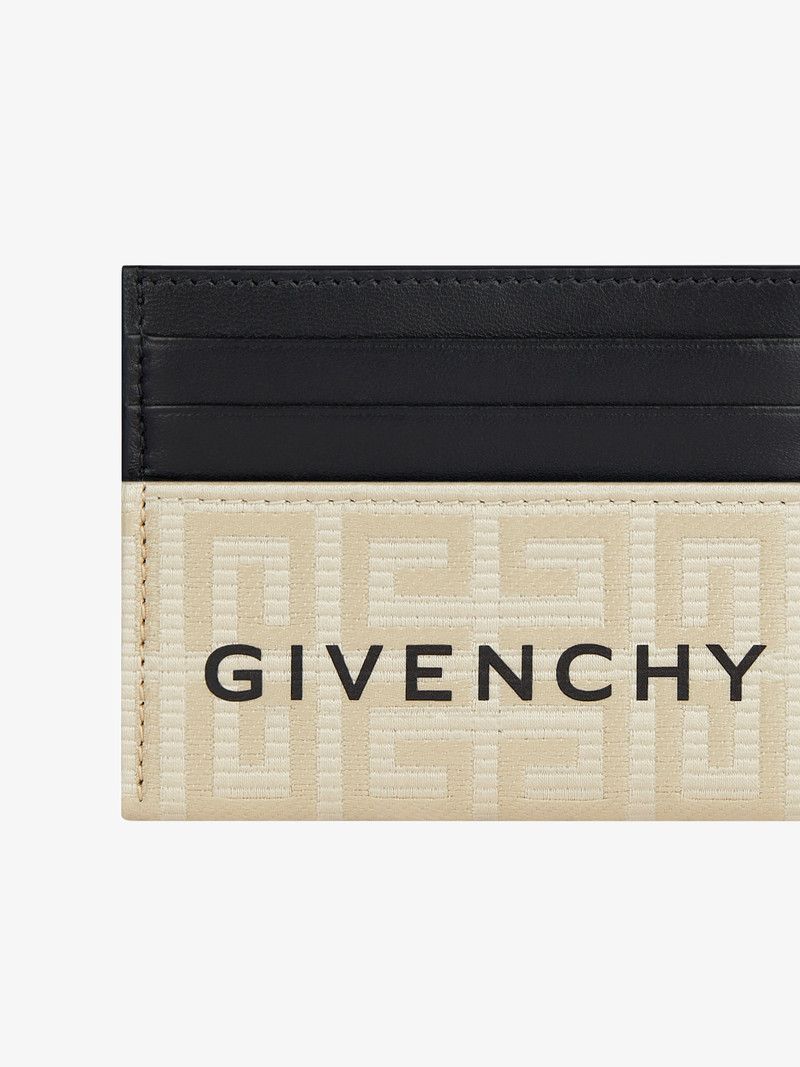 Givenchy CARD HOLDER IN 4G COATED CANVAS AND LEATHER outlook