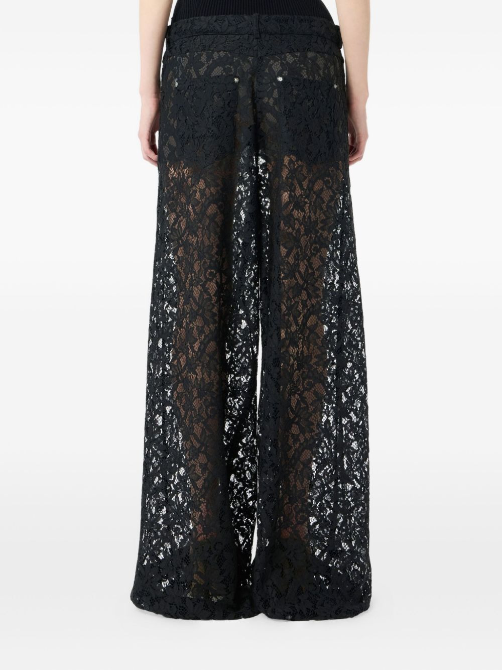 rébrodé-lace trousers - 4