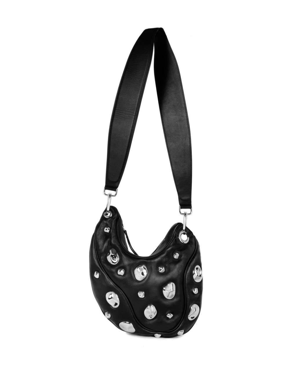 chrome-detail shoulder bag - 7