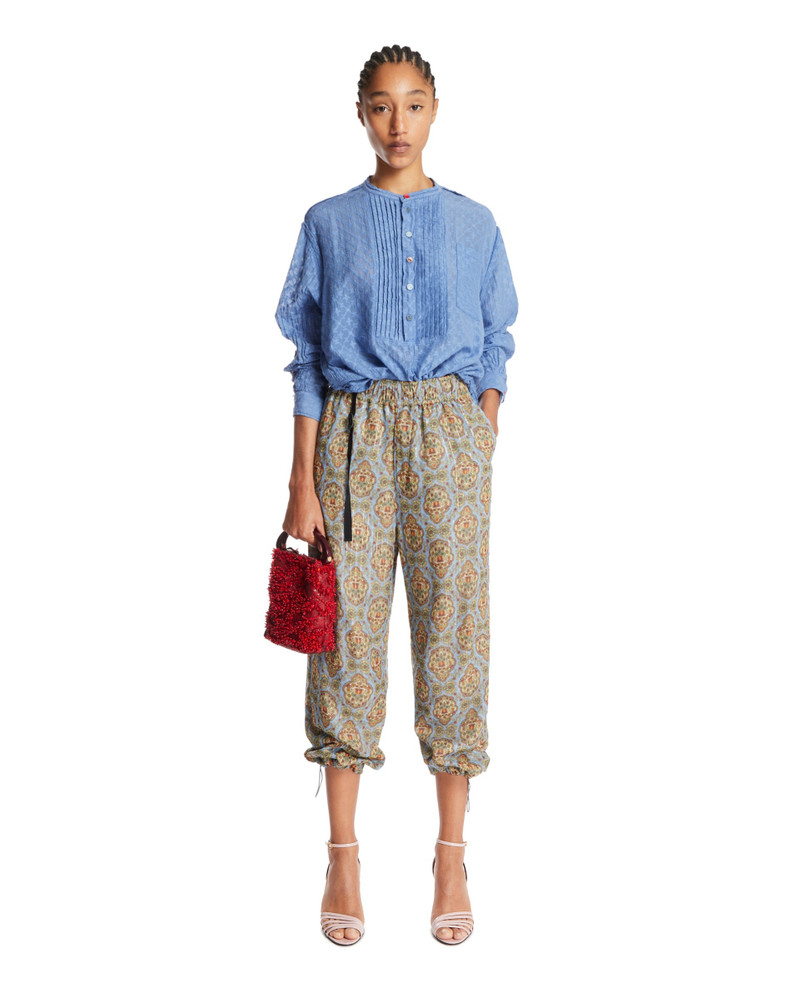UNDERCOVER Multicolor Printed Silk Pants outlook