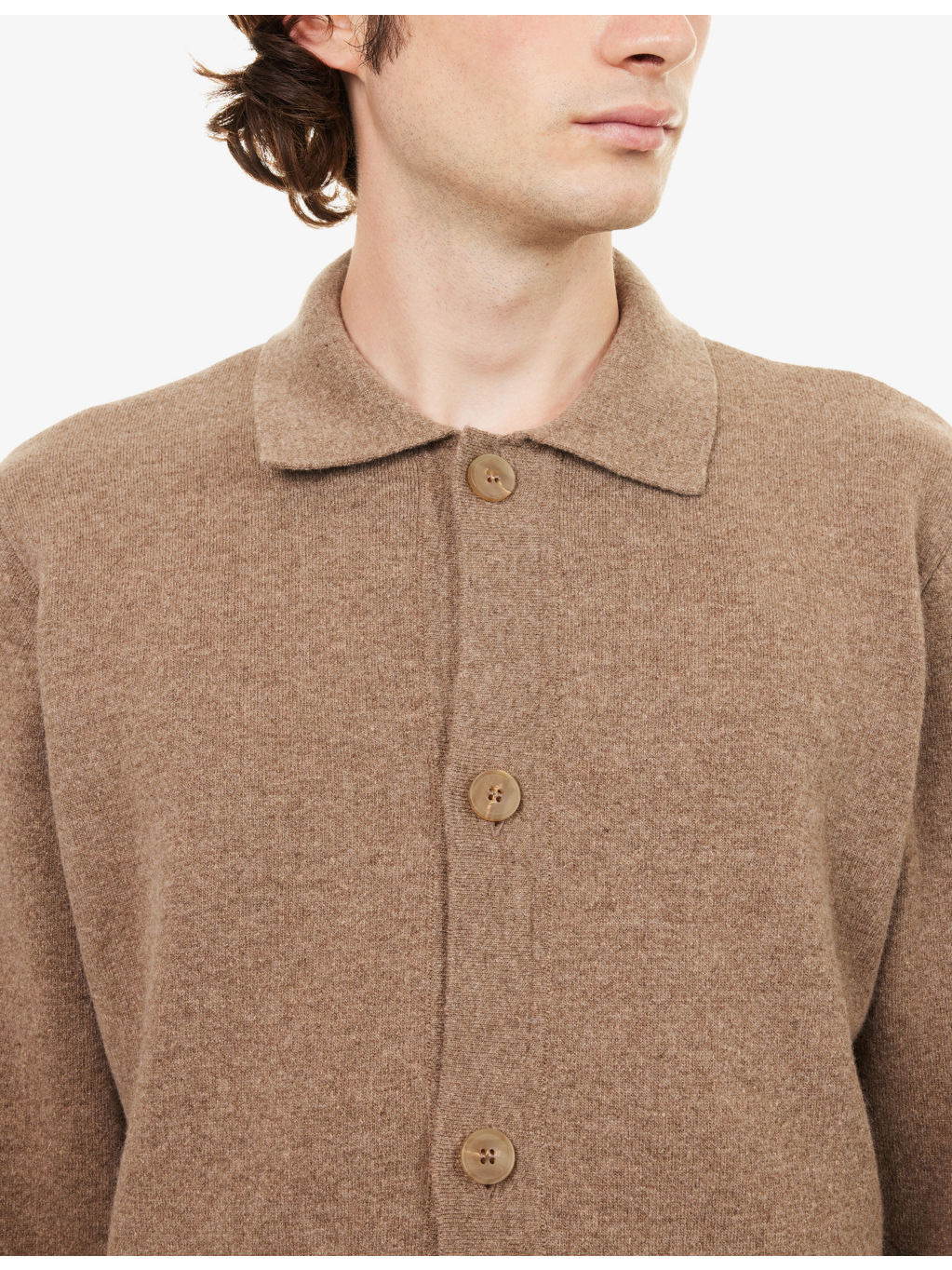 Double-Faced Long-Sleeve Cotton-Wool Blend Jacket - 5