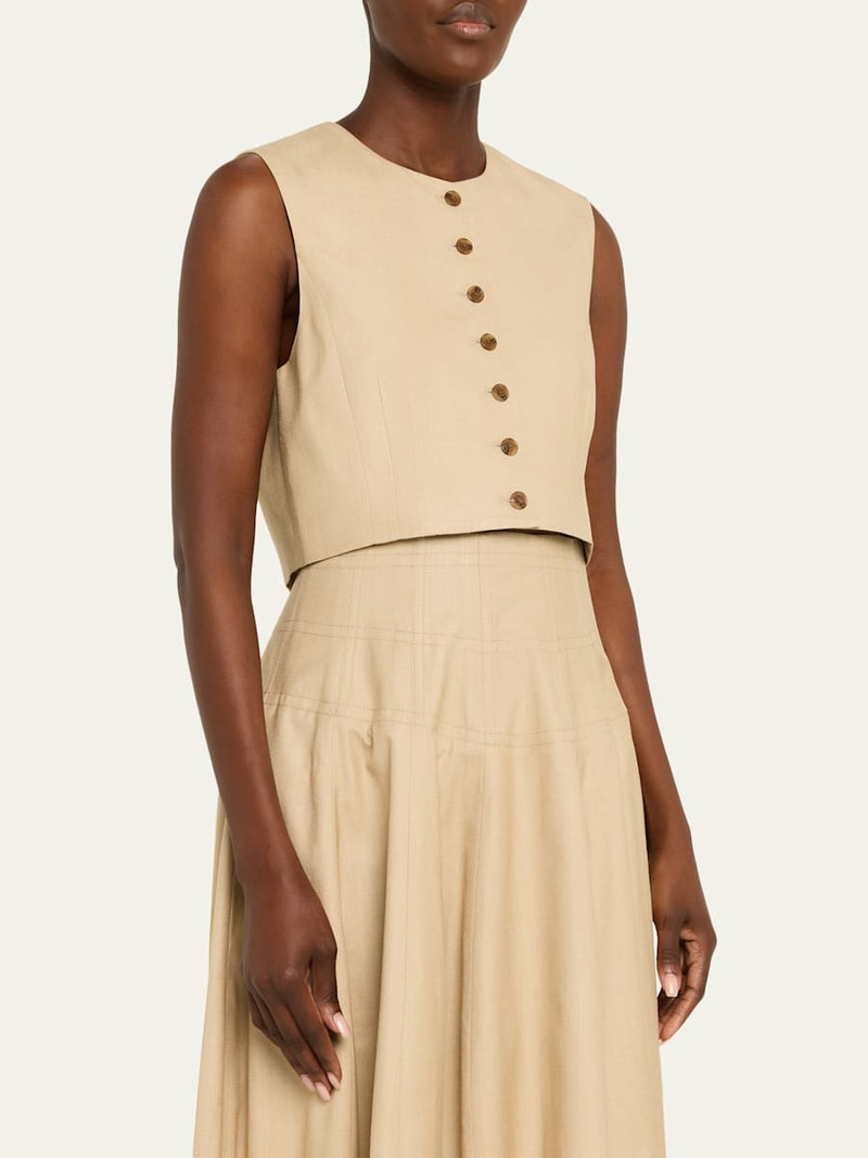 HEIRLOME Danielle Silk Tussah Crop Top outlook