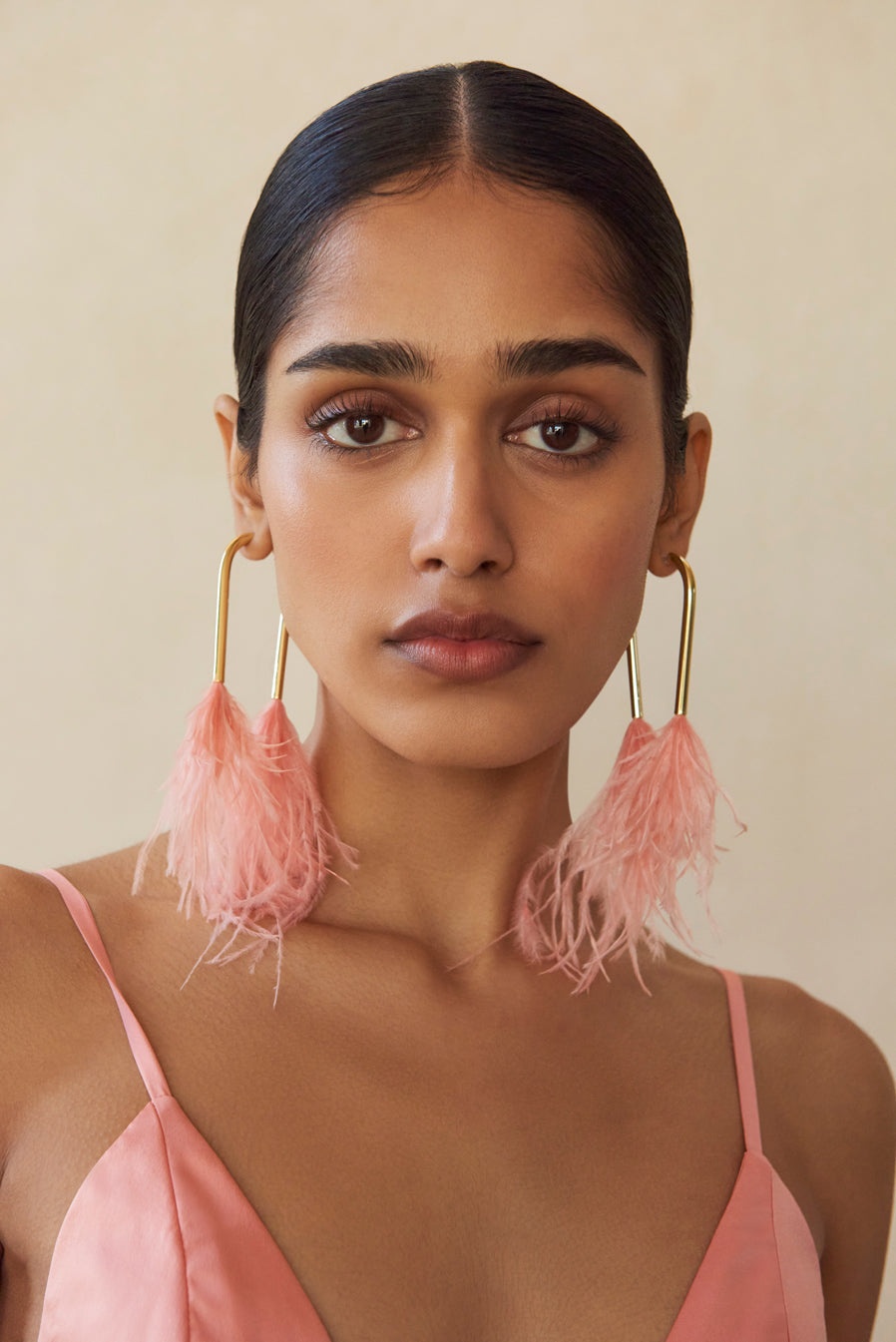 META FEATHER EARRING - 2