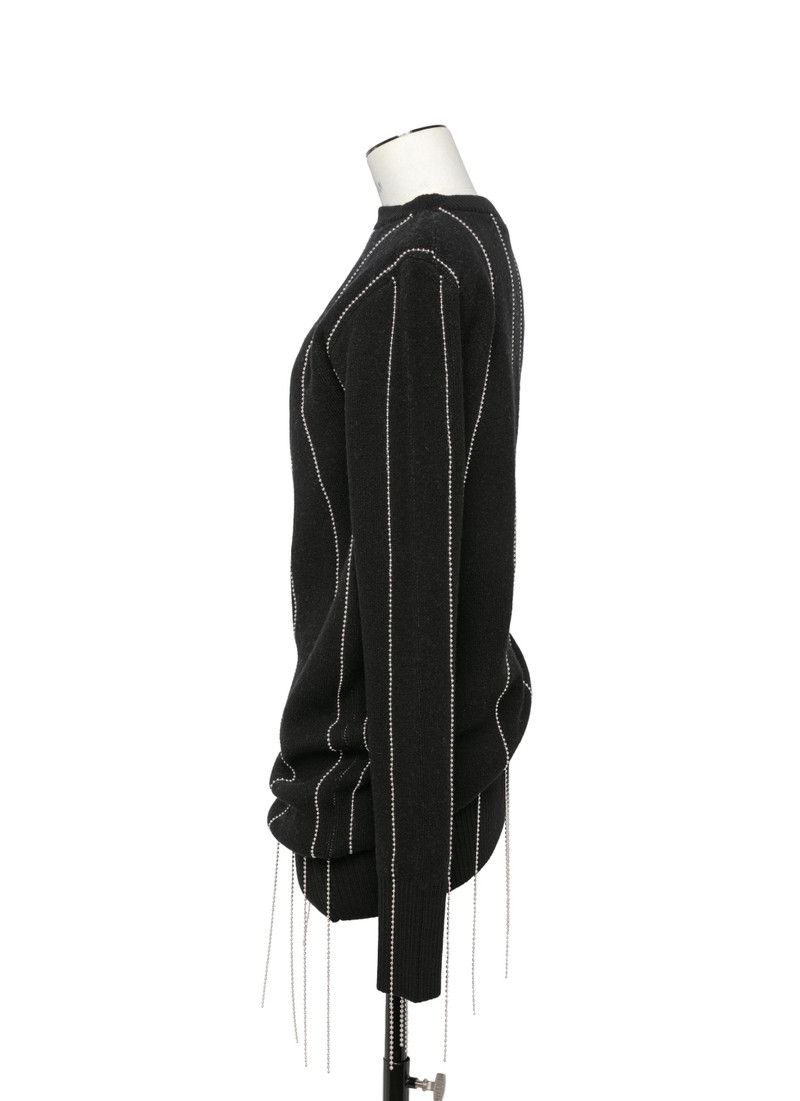 Chalk Stripe Knit Pullover 3