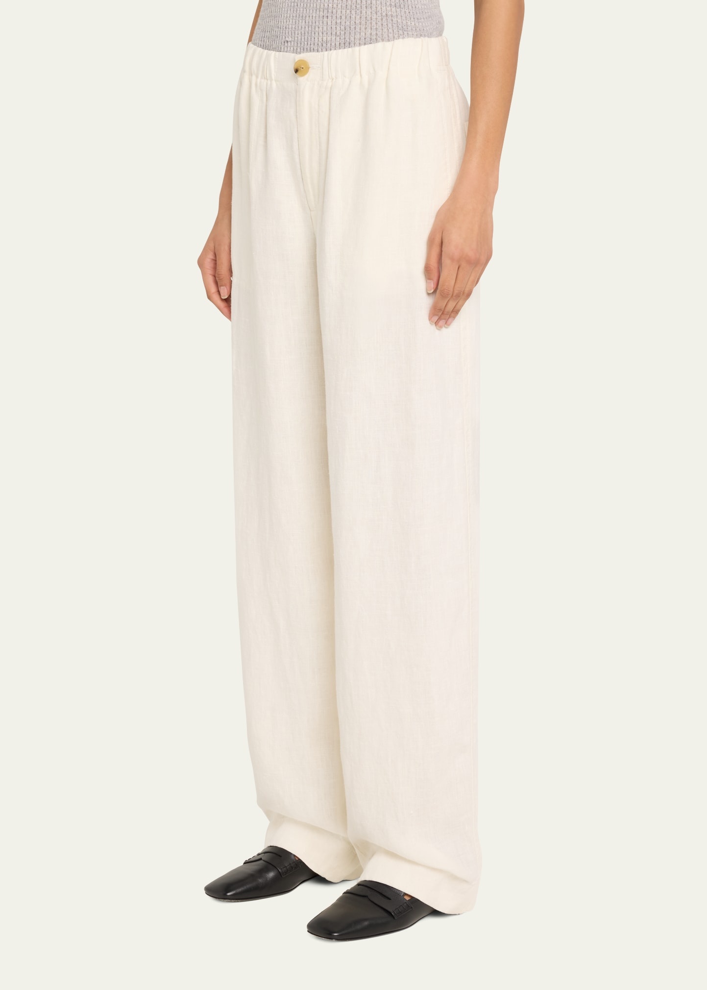 Hemp Wide-Leg Utility Pants - 4