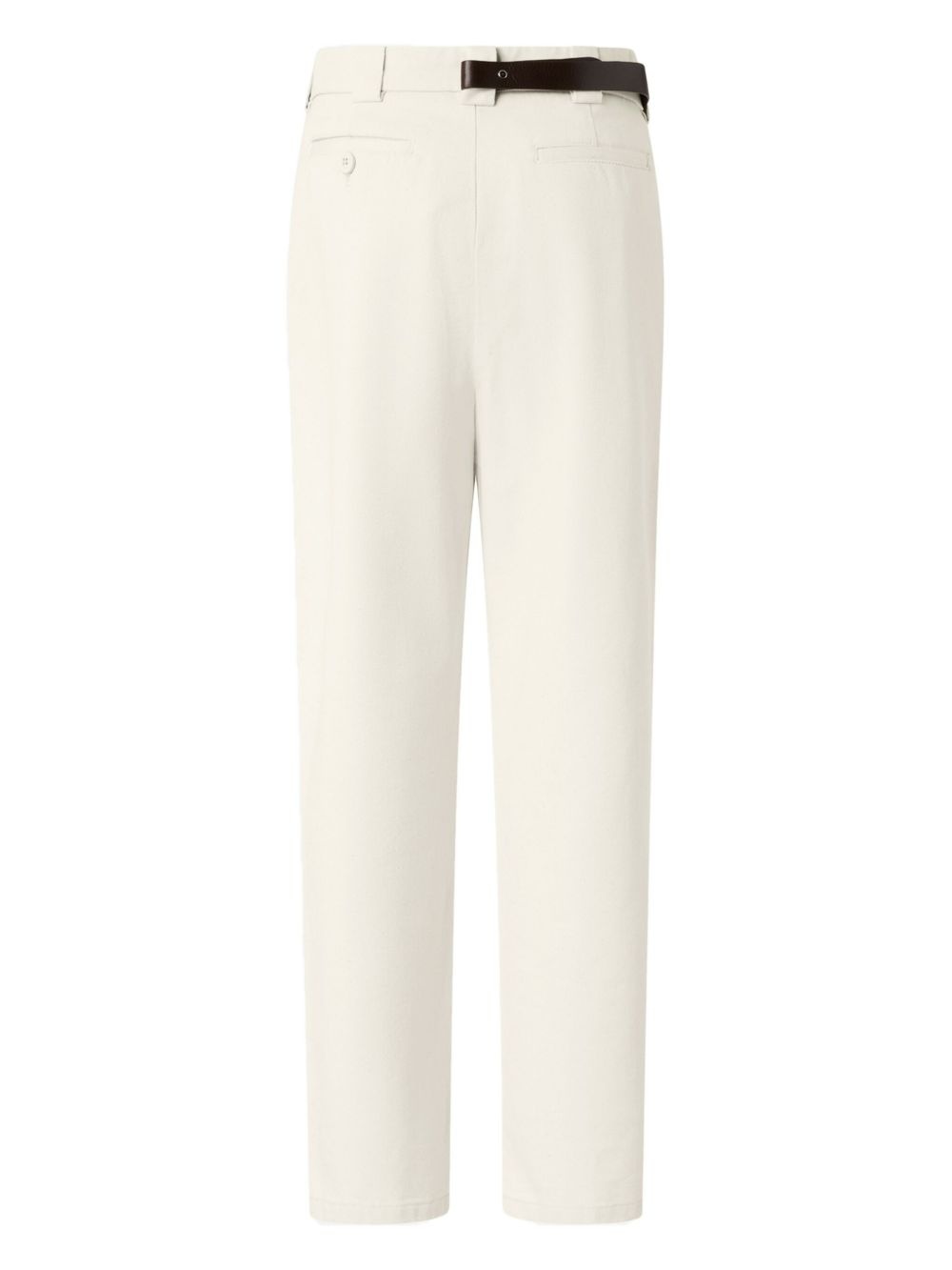 belted straight trousers - 2