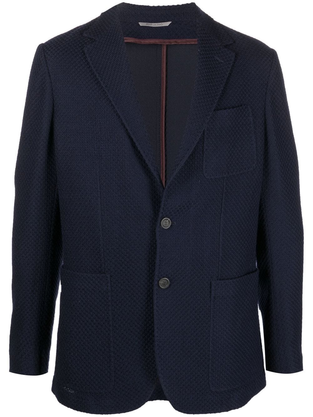 single-breasted wool blazer - 1