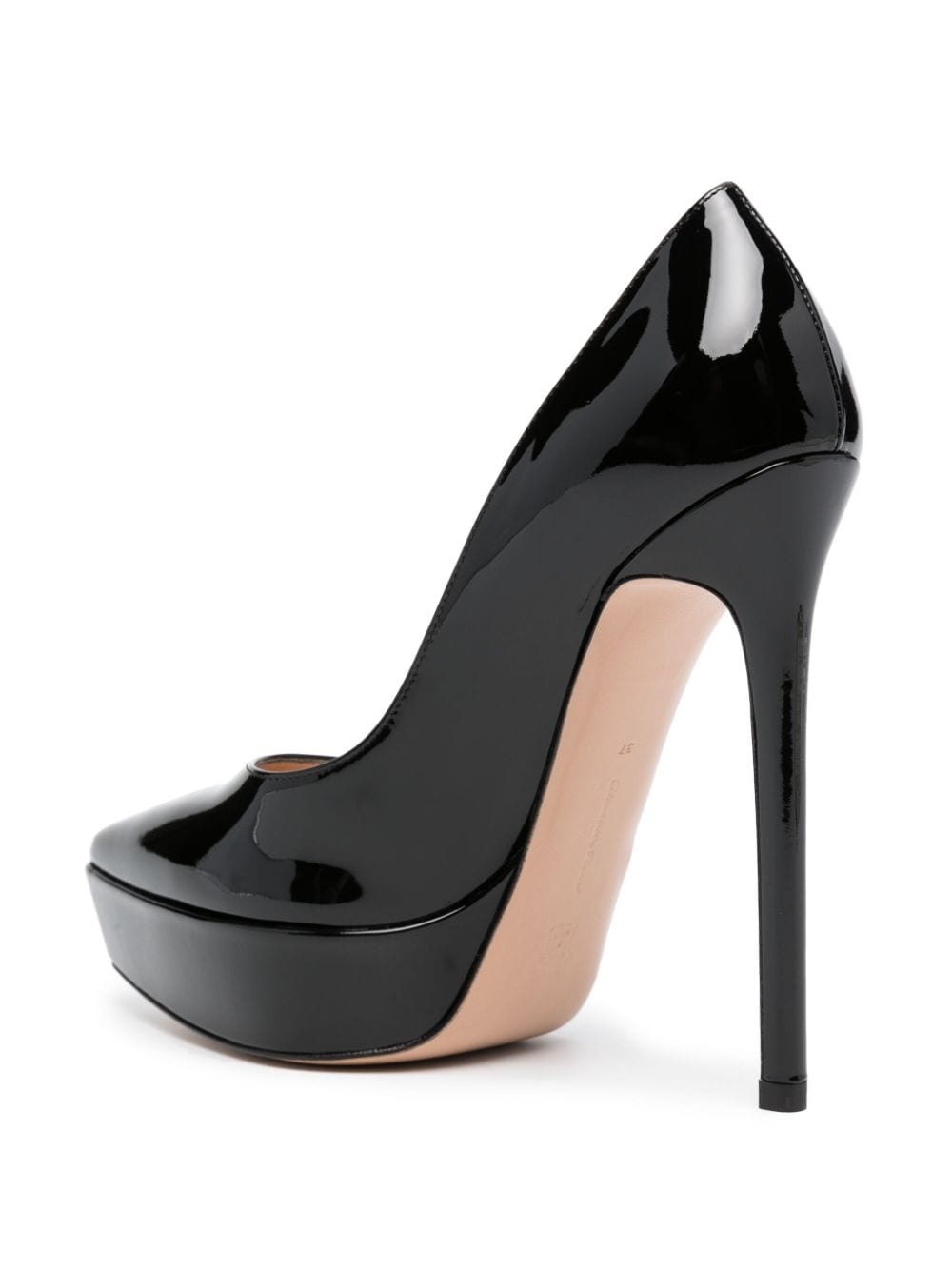 135mm patent leather pumps - 3