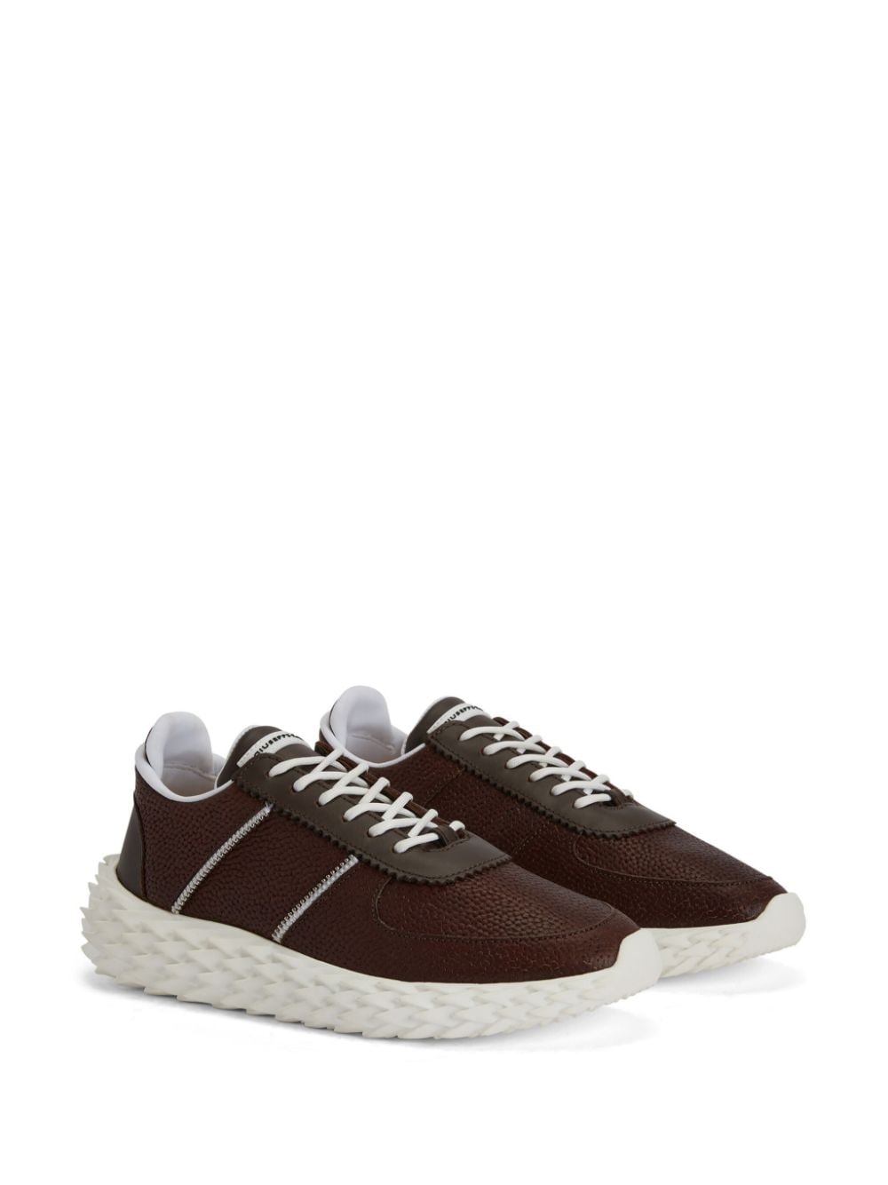 Urchin panelled leather sneakers - 2