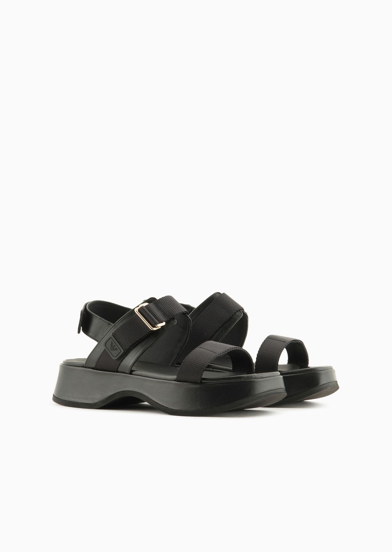 Leather wedge sandals - 2