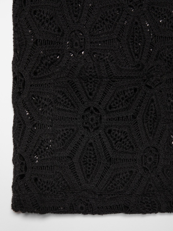 Anita Crochet Cardigan Black - 6