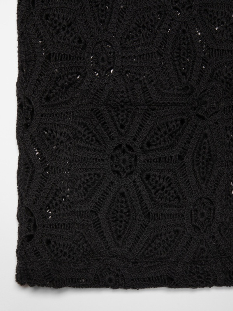 Anita Crochet Cardigan Black 6