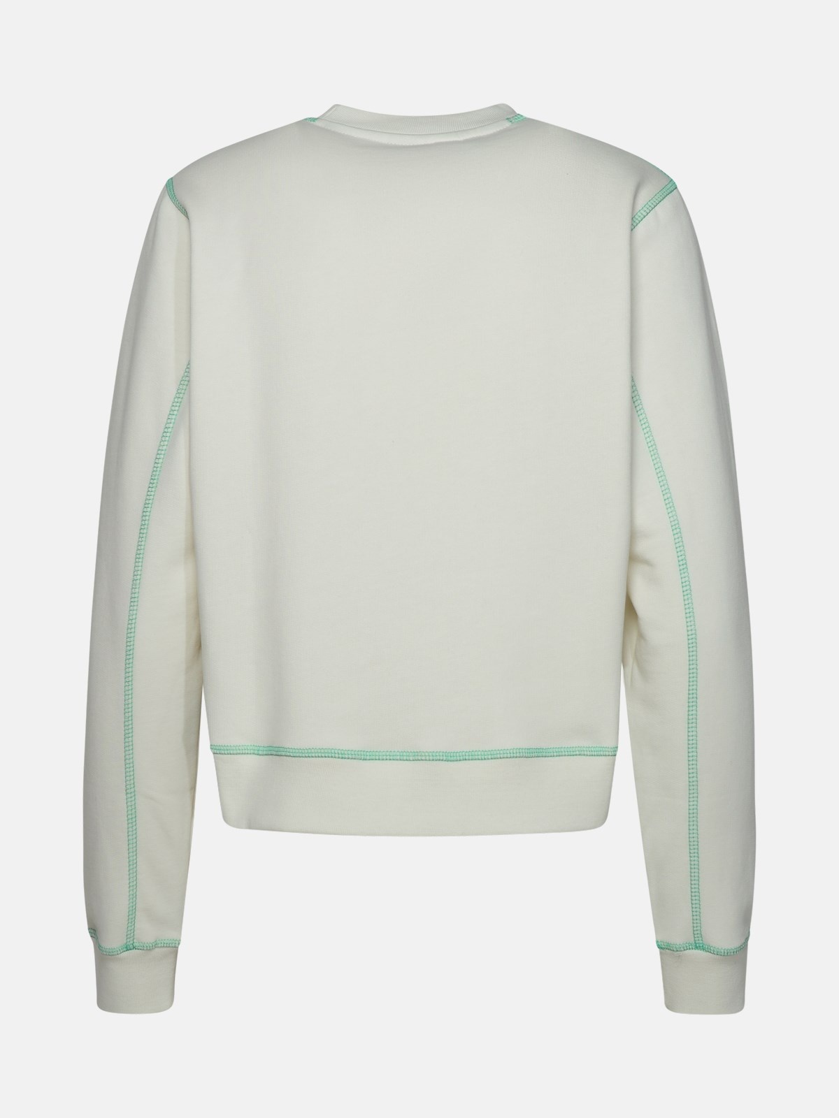 'ISOLI ROCK' BIO IVORY COTTON SWEATSHIRT - 3