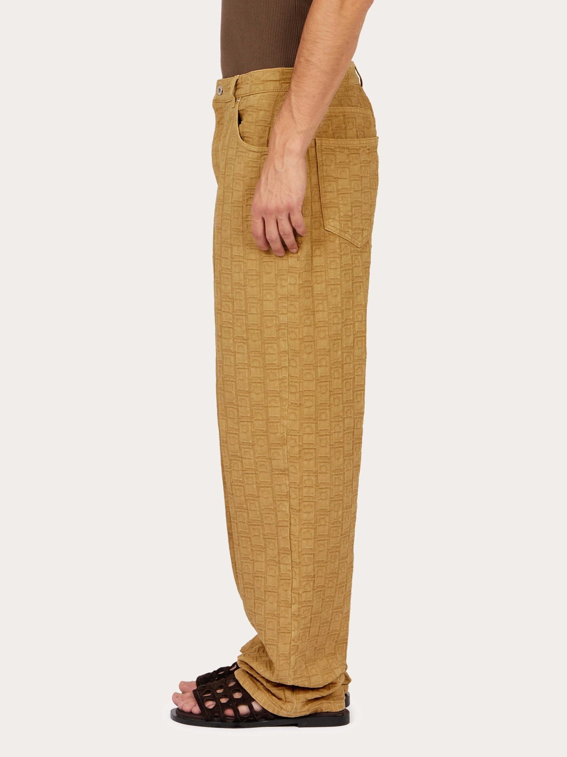 Ferragamo Monogram five pocket trousers - 3