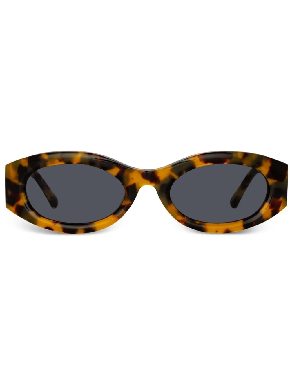 Berta tortoiseshell-effect oval-frame sunglasses - 1