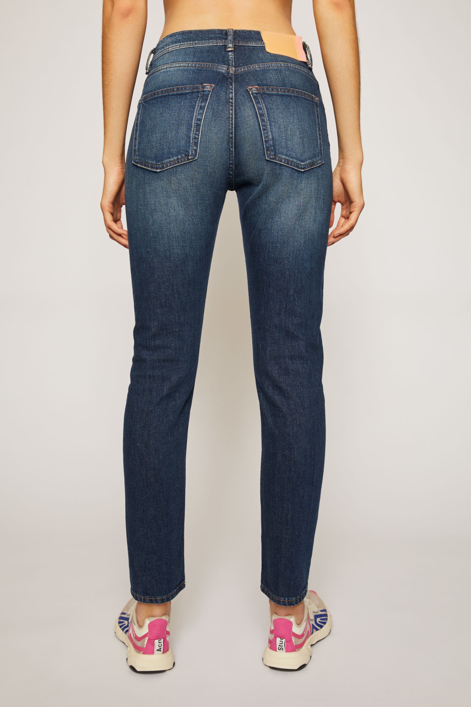 Slim tapered fit jeans dark blue - 3