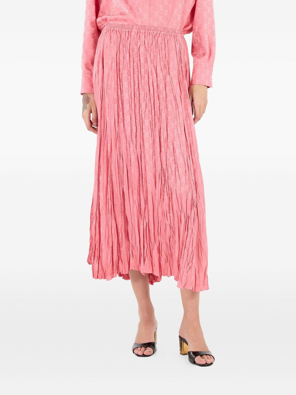 pleated midi skirt - 3